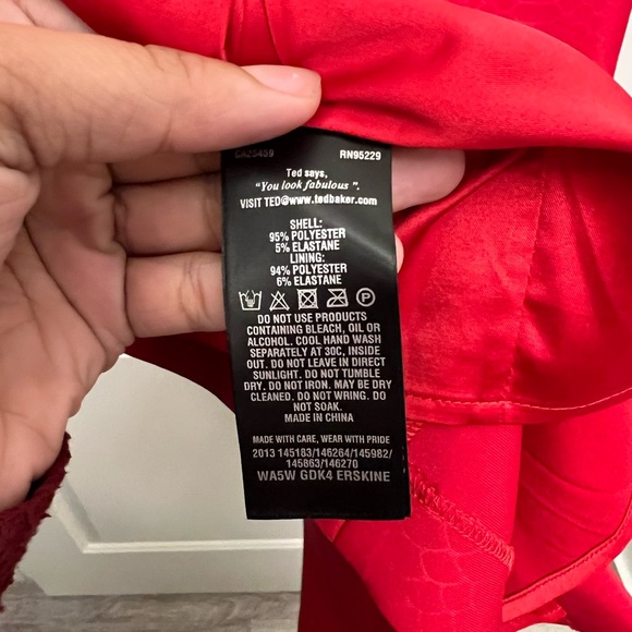 Ted Baker London | “Erskine” Snake-Embossed Sheath Dress | Size 1 - Picture 3 of 7